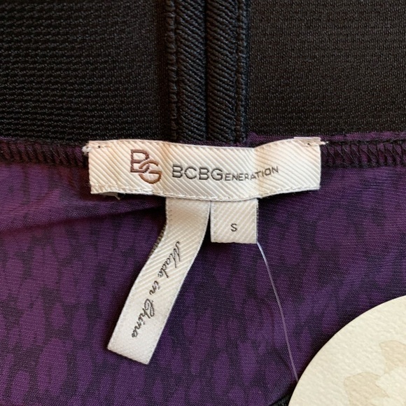 BCBGeneration Purple Twisted Pencil Mini Skirt - Picture 4 of 5